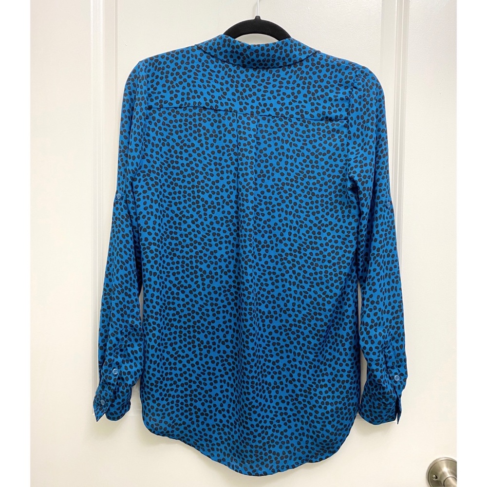 Turquoise Polka-Dot Button Up - image 4